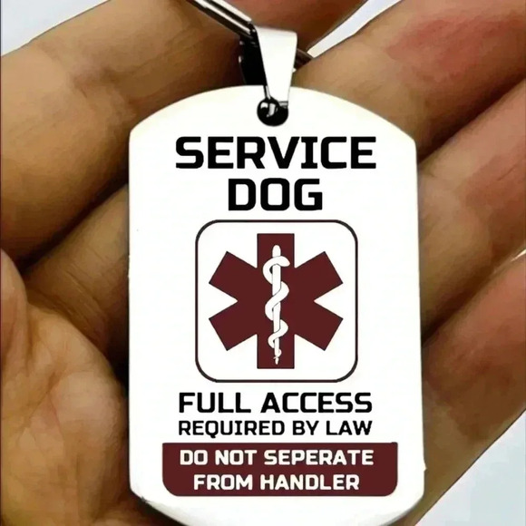 Emotional support animal hot serive dog keychain - Picture 1 of 1